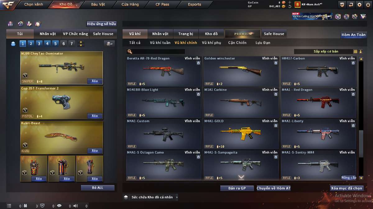 shop acc cf uy tin gia re
